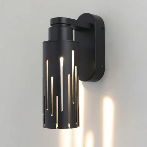 Настенный уличный светильник Elektrostandard Streak 35197/W 3000K черный