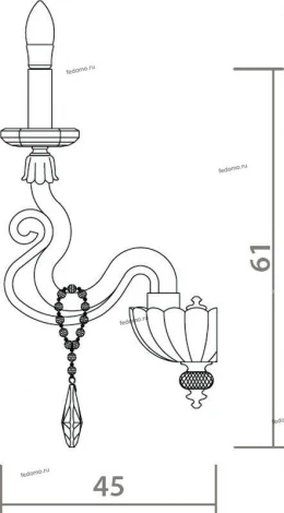 Бра Divinare Carl 5124/07 AP-2