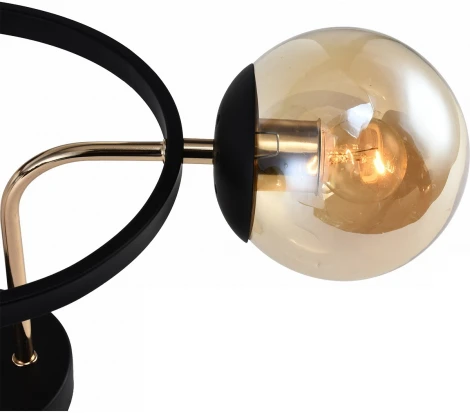 Потолочная люстра Reluce 01344-0.3-03 BK+FGD (220V, шар)