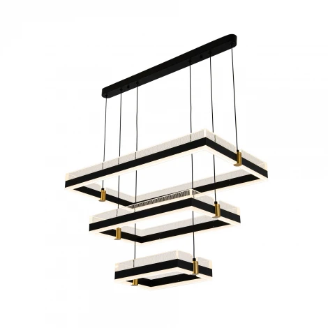 Подвесной светильник светодиодный с пультом с регулировкой цветовой температуры и яркости LED4U LED4U L7800-700 BK