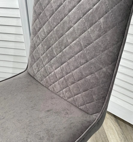 Стул PAINT, цвет B28 Темно-серый, велюр / черный каркас