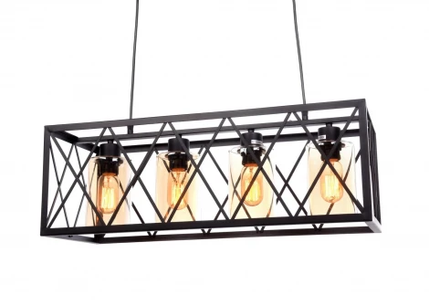 Подвесной светильник Lumina Deco Nortis LDP 11535-4 BK