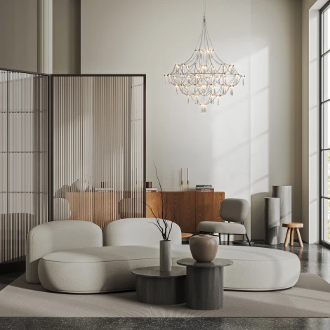 Подвесная люстра Freya Amela FR6138PL-L44BS (LED, 220V, на проводе)