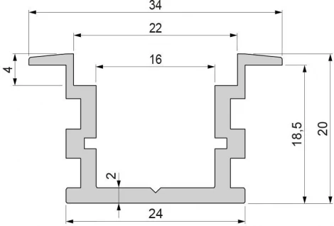 Профиль для светодиодной ленты Deko-Light T-high 975741