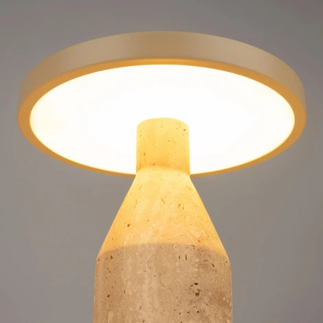 Настольная лампа SP-CROOD-TAB-R22.5x24-7W Warm3200-MIX (BG-BG, 140 deg, 230V) (Arlight, IP20, Травертин) 061770