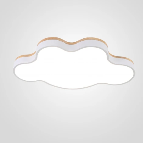 Потолочный светильник Wi-Fi Cloud Eco D83 White By ImperiumLoft Cloud-Eco01 (для детской, LED, 220V, голосовое управление, умный дом - Алиса, тучи)