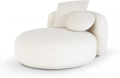 Кушетка Fabro ОГОГО (арт.863306), (Ткань,Букле/Белый)