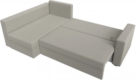 Диван угловой Мансберг левый угол (Бежевый/Рогожка) Лига Диванов арт.121536L