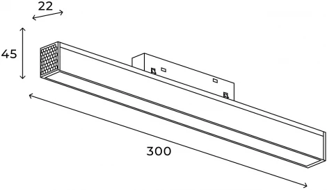 Трековый светильник светодиодный магнитный Hesby Lighting ElDeko HSBL_0079 (48V)