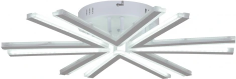 Потолочная люстра светодиодная на штанге с пультом Reluce 09824-3.3-06 WH (ночной режим, 220V)