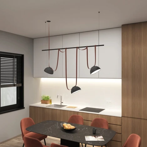 Комплект ременной трековой системы Belty на штанге Rod Denkirs Belty Set DK55SET05-01-BR (LED, 48V)