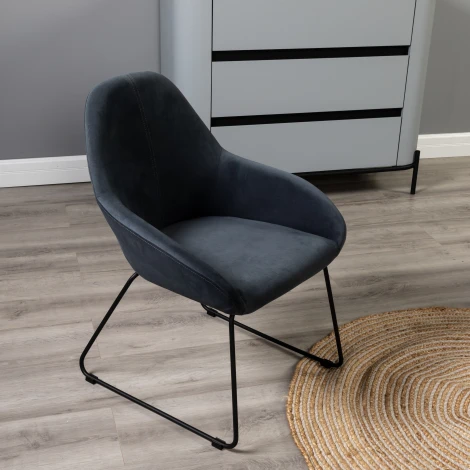 Кресло Kent Diag grey/Линк R-Home арт.410119143h_Diaggrey_черн_линк