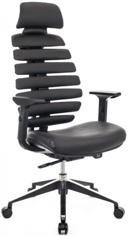 Компьютерное кресло Ergo Black кожа черный