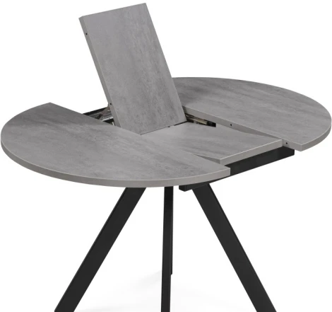 Деревянный стол Notta Трейси 90(120)х90х75 бетон / черный 533167