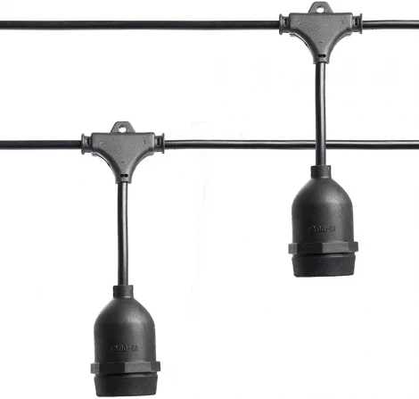 Гирлянда Feron 41866 CL50-25-1 Евро Белт-лайт на подвесах черный IP65 25м