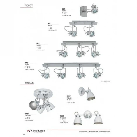 Спот на штанге Nowodvorski Thelon 5658 (220V, круглые)