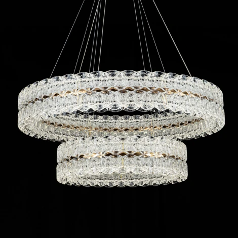 Подвесная люстра светодиодная с пультом с регулировкой цветовой температуры Modelux ML.8185.800.500 GD