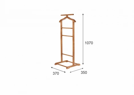 Вешалка костюмная В 6Н средне-коричневый от фабрики Mebelik