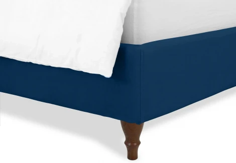 Кровать Queen II Agata L ОГОГО (арт.574725), (Ткань/Синий)