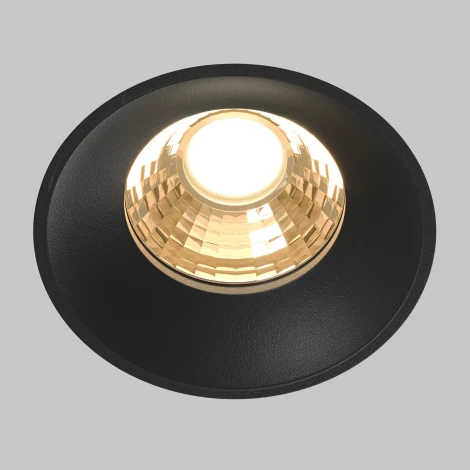 Встраиваемый светильник под гипсокартон Maytoni Round DL058-12W2.7K-TRS-B (LED, 220V, круглые)