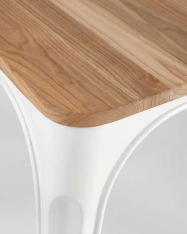 Стул Stool Group TOLIX WOOD белый глянцевый УТ000001859