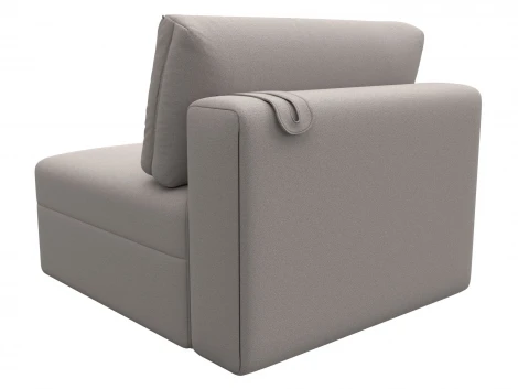 Модуль диван Лига-060 НПБ (ЛДСП,Брус,Фанера,Замша/Бежевый) Лига Диванов 129544