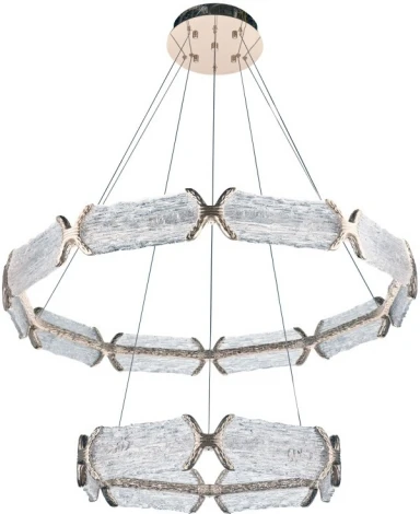 Подвесная люстра ярусная Fluorite Epico FL1150-10P (LED, 220V, на тросе, кольцо)