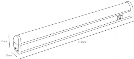 Настенно-потолочный линейный светильник светодиодный ЭРА LLED-01-04W-4000-E