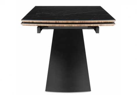 Кухонный стол Woodville Симмонс 180(260)x90 shakespeare black / черный