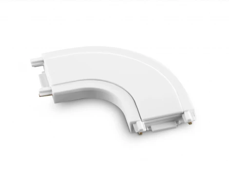 Коннектор соединитель угловой токопроводящий белый Ambrella Magnetic Ultra slim 26 48В GV1110
