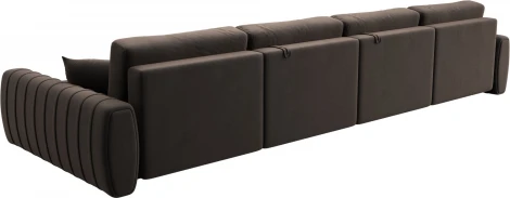 Диван П-образный Лига-057 НПБ Лонг Лига Диванов (Велюр) арт.129330