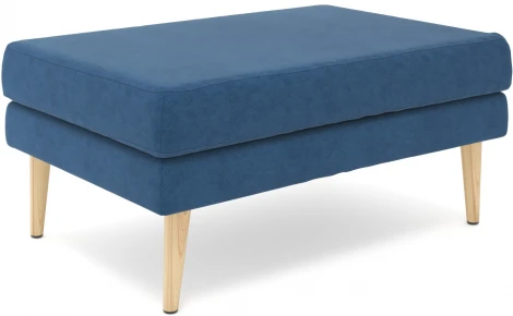 Банкетка Arsko Корс 1 синий велюр