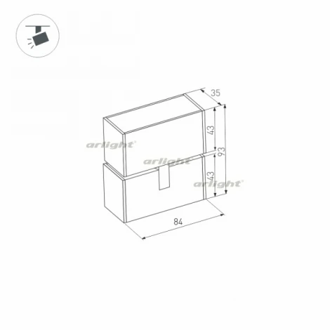 Трековый светильник магнитный Arlight MAG 027626 (LED, 24V)