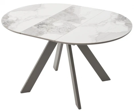 Стол БОНЖУР 100 цвет ПАНДОРА (PANDORA LIGHT), керамика / ЛАТТЕ каркас M-City 64583