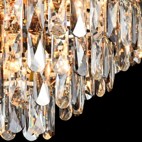 Подвесная люстра хрустальная Reluce 88094-0.4-500 droplight (220V, на цепи)