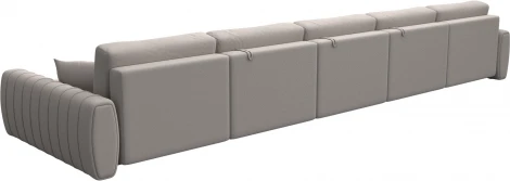 Диван П-образный Лига-057 НПБ МегаЛонг Лига Диванов (Замша) арт.129373