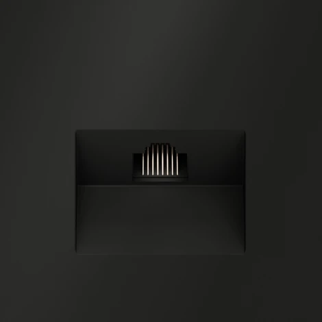 Розетка Ethernet RJ-45 (черный матовый) Voltum S70 VLS060108