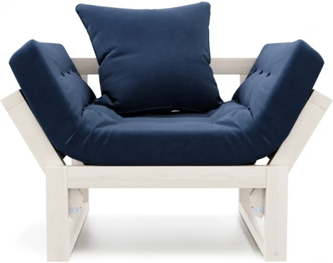 Кресло Arsko Амбер беленый дуб синий велюр