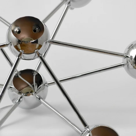 Подвесная люстра Lussole LSP-8898 (220V, на тросе, шарики, молекулы)