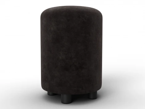 Пуф 001 (ДСП,Фанера/Пластик/Велюр/Коричневый) Лига Диванов 132489