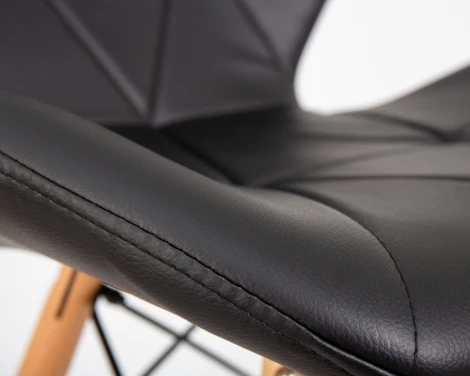 Стул барный BUTTERFLY BAR (ножки светлый бук, цвет чёрный)