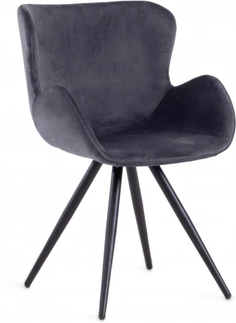 Кресло BOEING ( mod. 9120) / 1 шт. в упаковке Tetchair (Металл,Вельвет/Серый,Черный) арт.19041