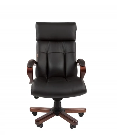 Офисное кресло Chairman 421 Россия нат.кожа/экокожа черная (мультиблок) 7163861
