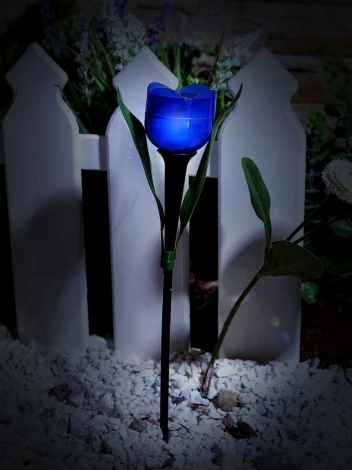 Грунтовый светильник на солнечной батарее Uniel USL-C-651/PT305 TULIP SET 24 (LED, цветы)