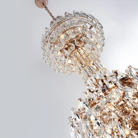 Подвесная люстра хрустальная Modelux MODELUX ML.8861.39P GD