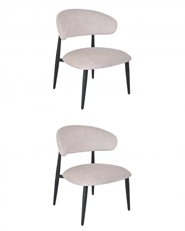 Кресло лаунж Ayla серый 2 шт. Stool Group УТ000042037