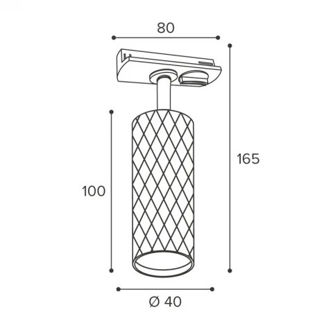 Трековый светильник однофазный Wolta WTL-MR11/17BG под лампу MR11 с цоколем GU10 Черный / золотой PICCOLE
