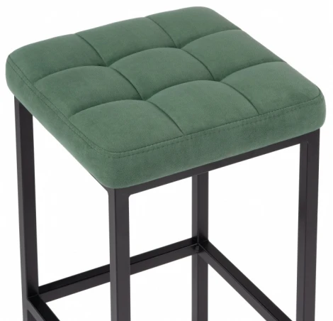 Барный стул Woodville Лофт (Металл, Велюр/Черный) арт.614950