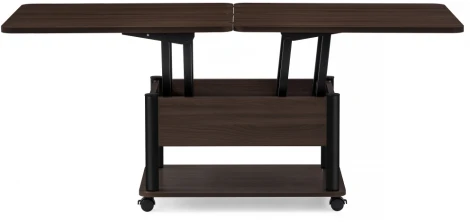 Стол-трансформер Виват темный венге / черный 402950 Woodville