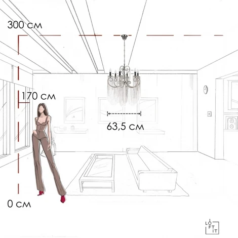 Подвесная люстра Loft It Wonderland 10405/6 (220V, на цепи, подсвечник, свеча)